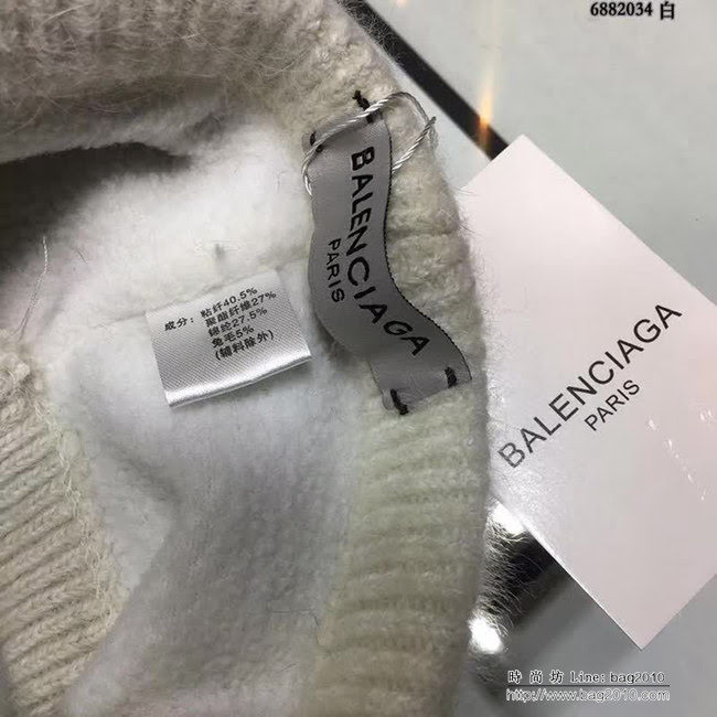 BALENCIAGA巴黎世家 高端款 保暖針織鴨舌帽 6882034 LLWJ8475